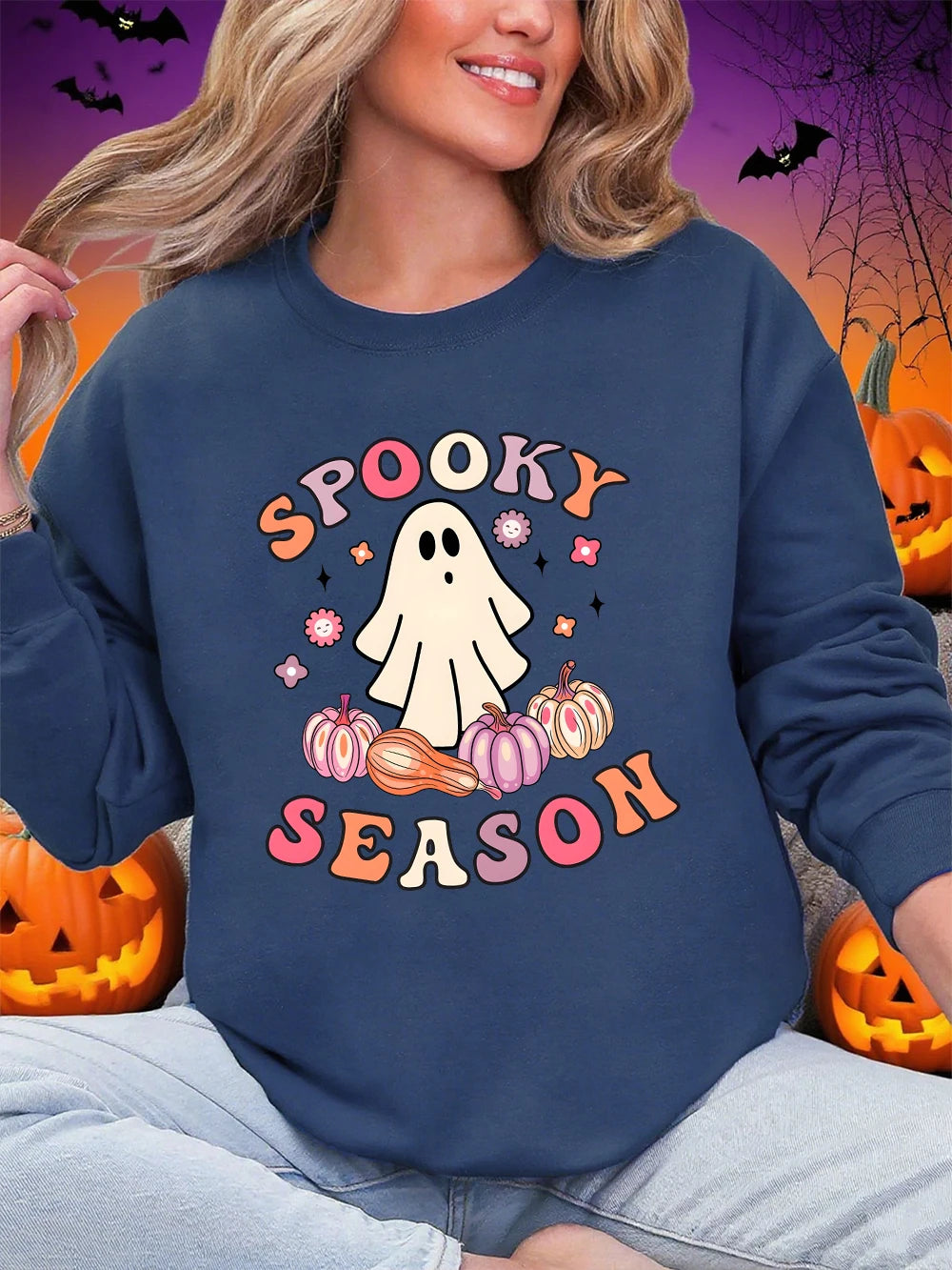 Spooky Season Sweatshirt Haze Blue S9e9bc0e5e9124394b095338cc17877d2c