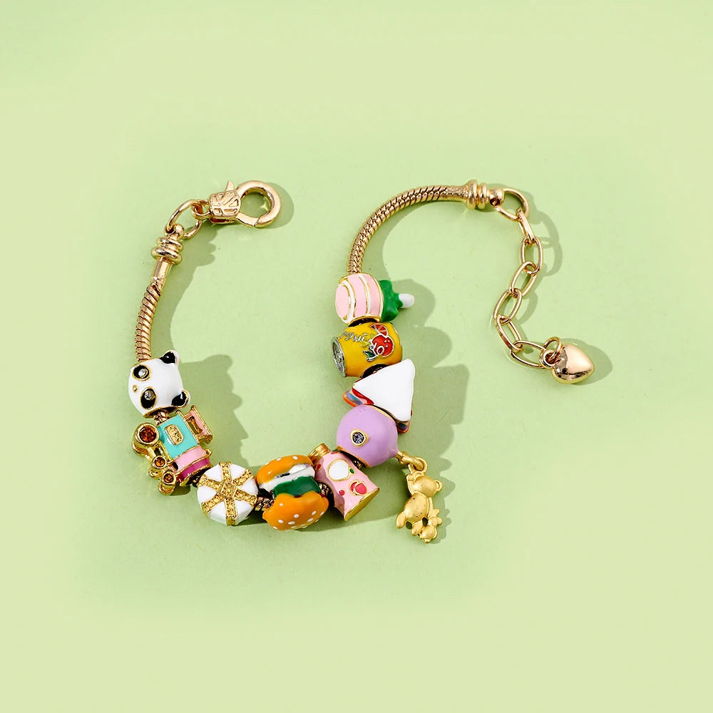 Fast Food Charm Bracelet