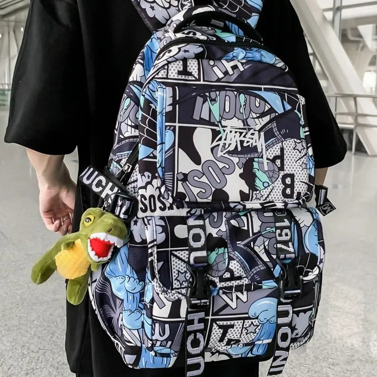 One Piece Themed Graphic Backpack