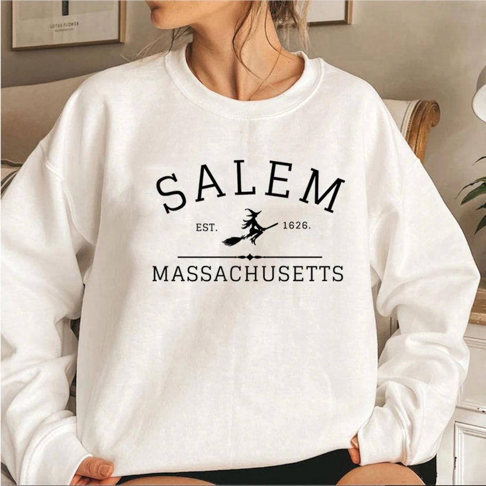 Salem Massachusetts Crewneck - The Pink Controller 