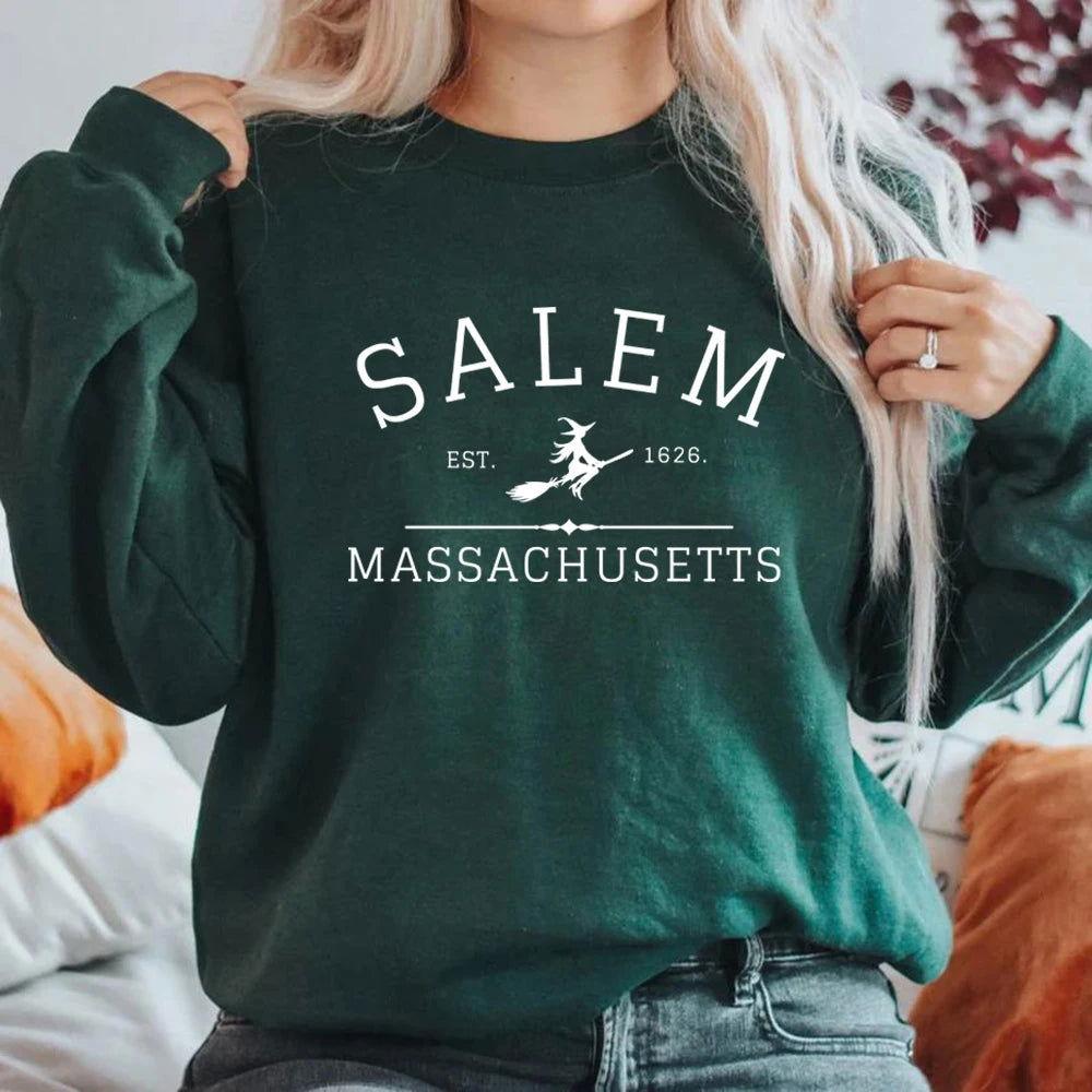 Salem Massachusetts Crewneck - The Pink Controller 