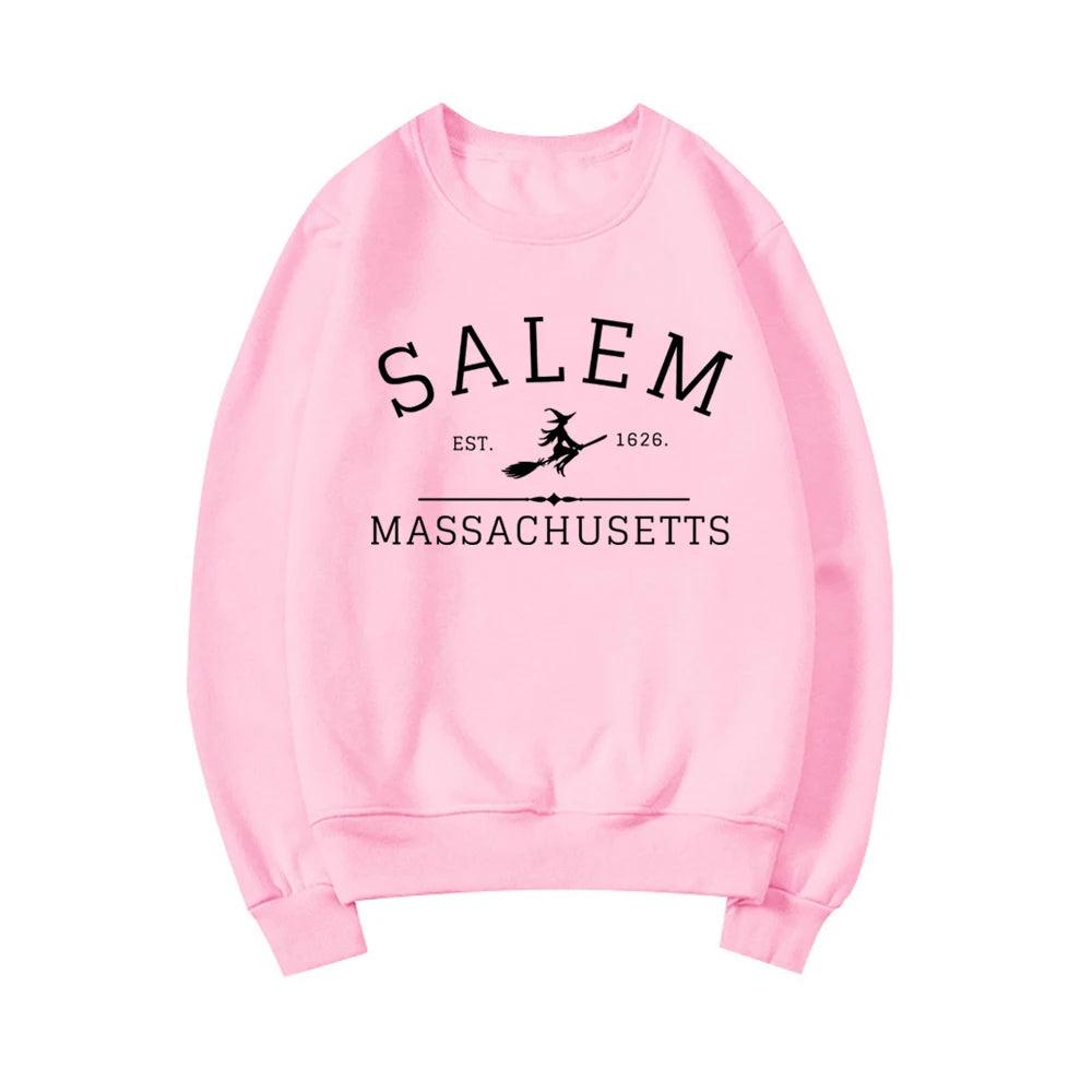 Salem Massachusetts Crewneck - The Pink Controller 