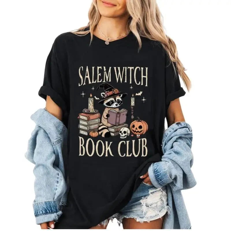 Salem Witch Book Club T-Shirt - The Pink Controller 
