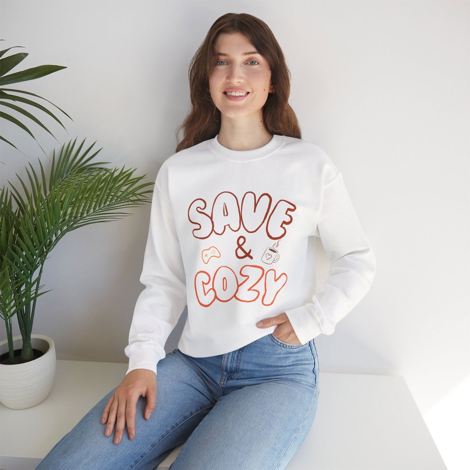 Save and Cozy Sweatshirt - The Pink Controller 