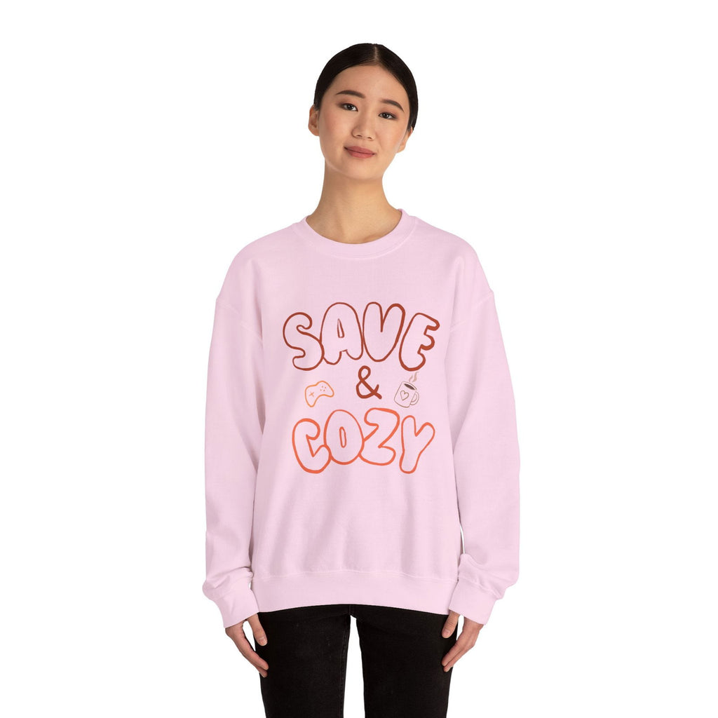 Save and Cozy Sweatshirt - The Pink Controller 