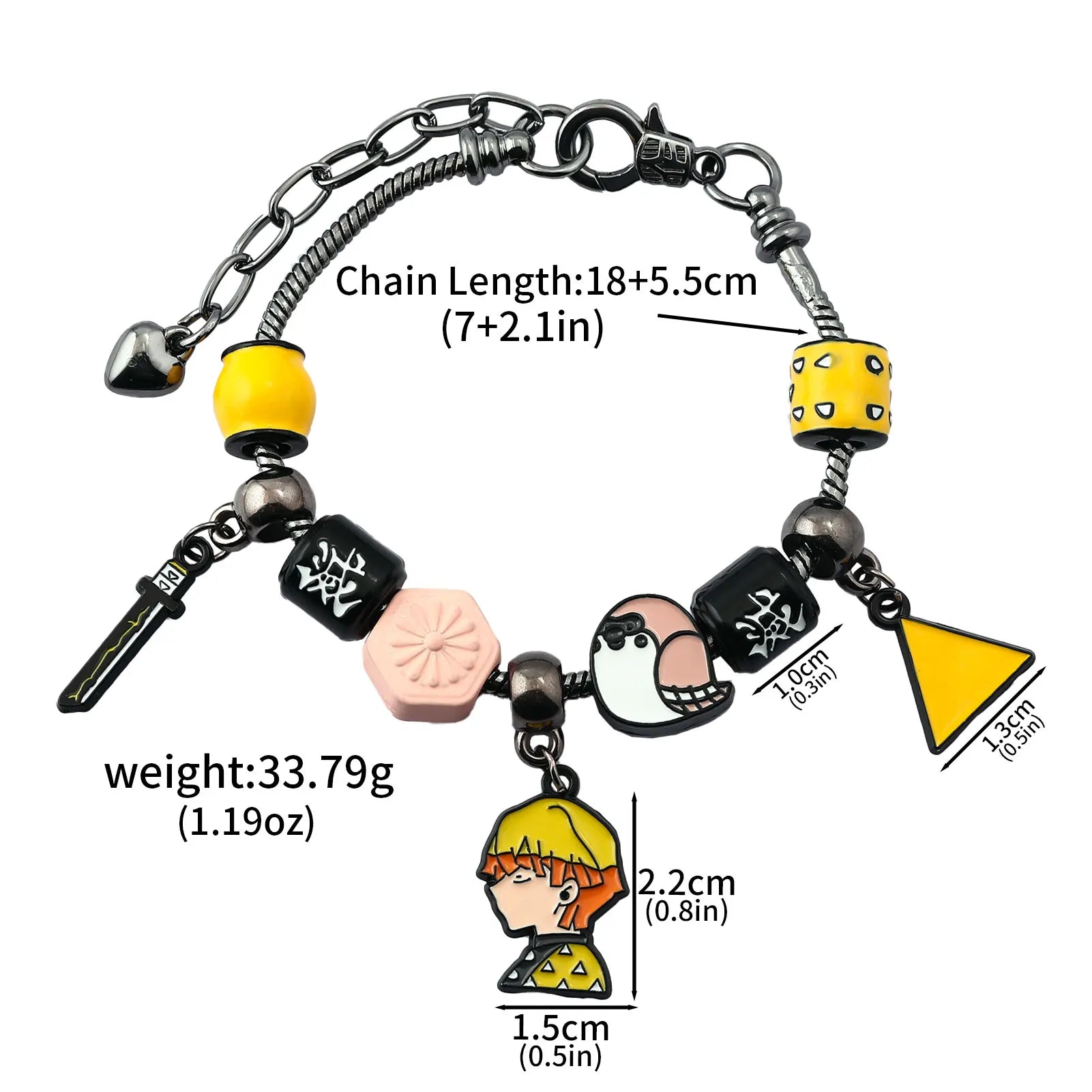 Demon Slayer Charm Bracelet