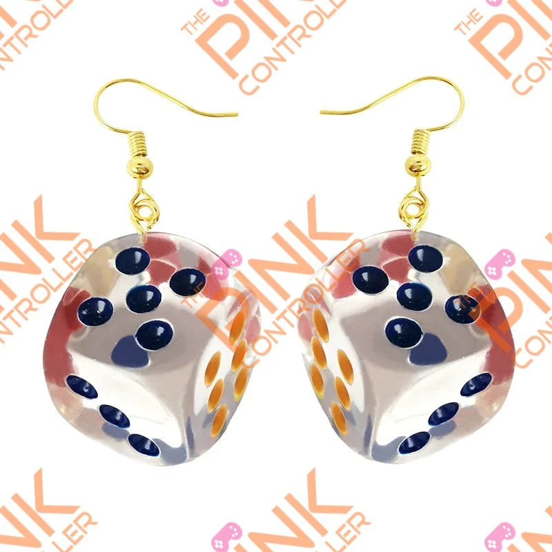 Spring Quirk Drop Earrings - Dice