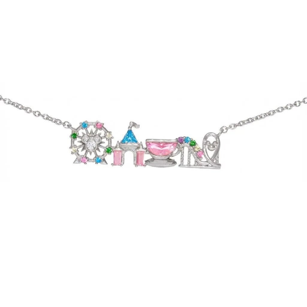 Zircon Princess Pendant Necklace Silver Color B Sb4a56d489c7f4488b127a52ddc5c0030A