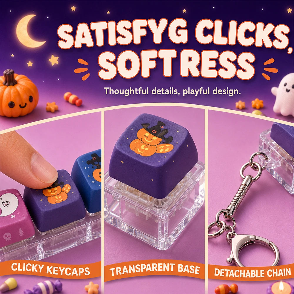 Halloween Fidget Keyboard Keychain Sb51af3257d1843aca035a0ed2666cbf70