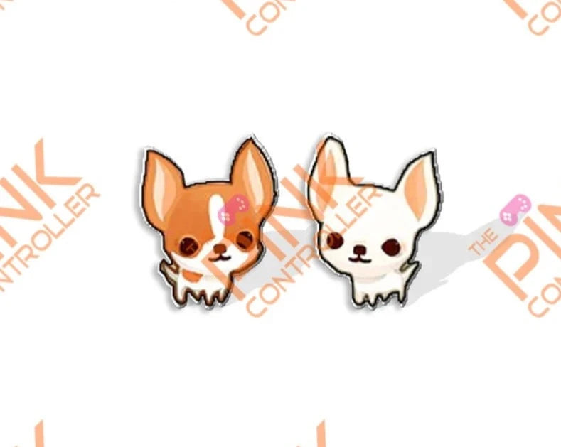 Puppy Acrylic Stud Earrings - Chihuahua