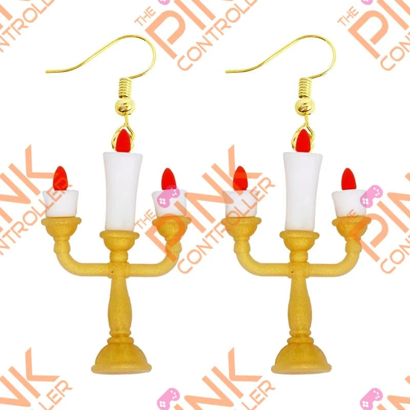 Spring Quirk Drop Earrings - Candleabra Lite