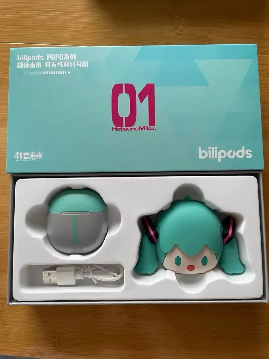 Hatsune Miku Wireless Bluetooth Headphones w/Case