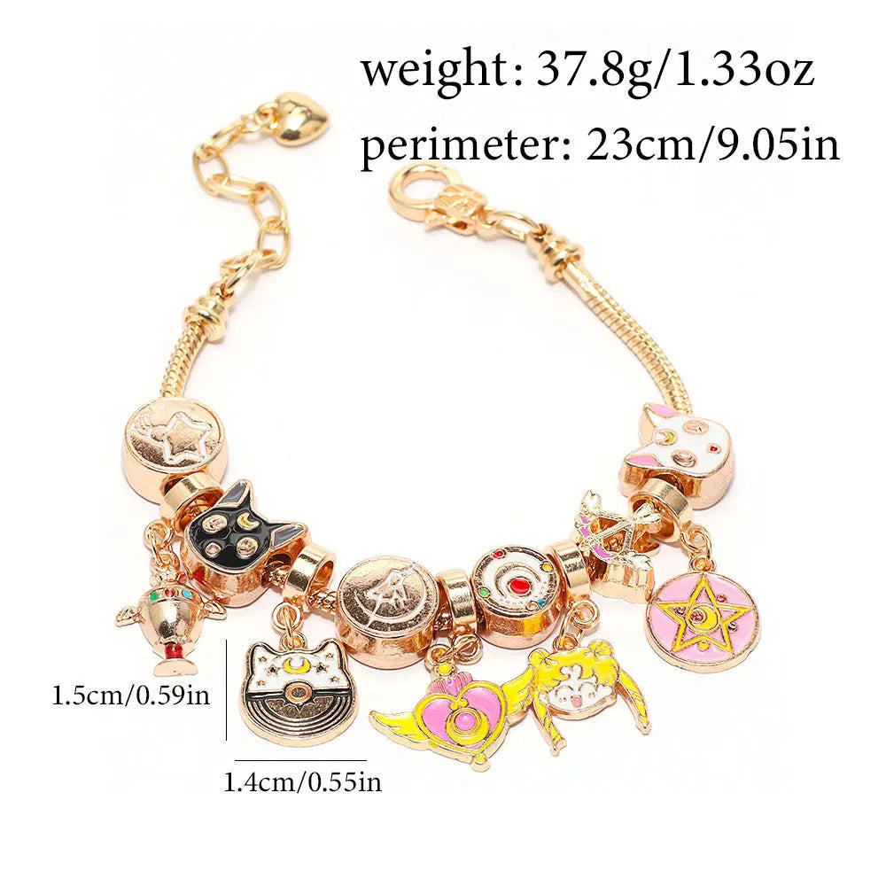 Sailor Moon Charm Bracelet Se7e8051d975649e59bbff210cef14576O