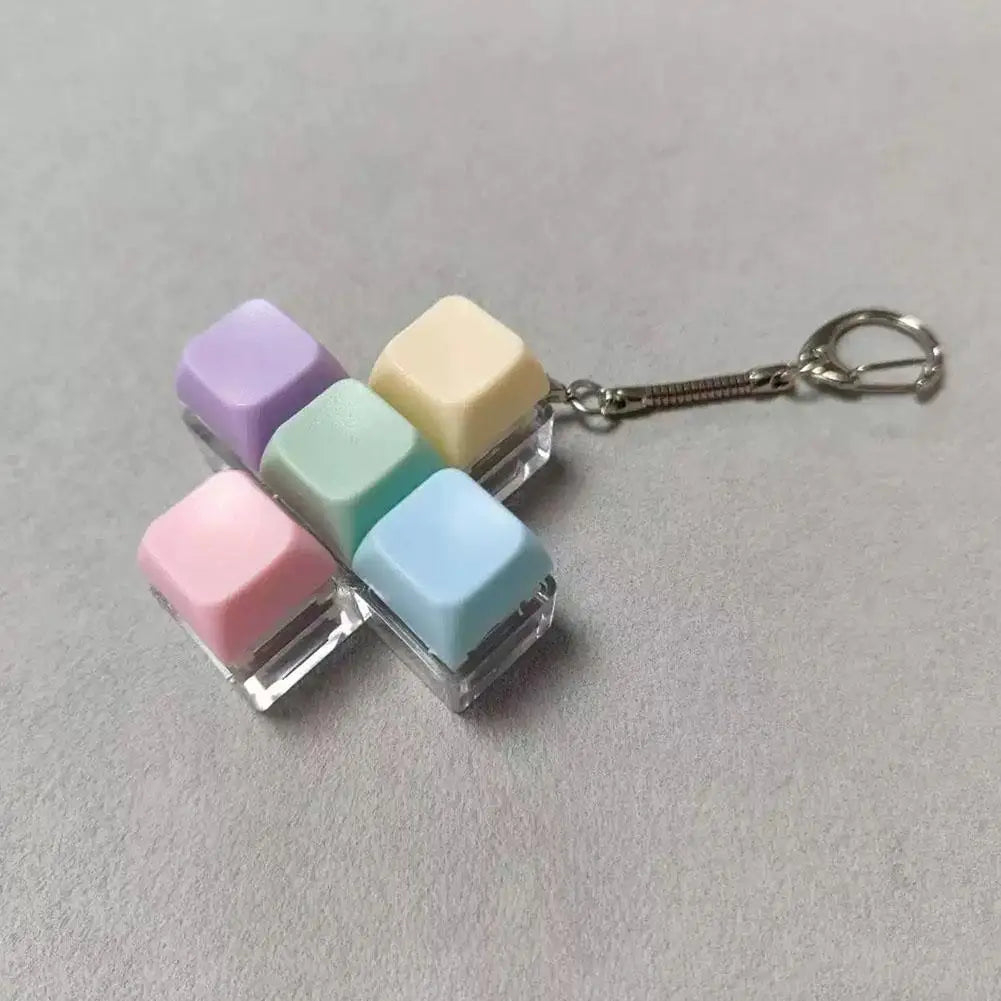 Keyboard Fidget Clicker Keychain