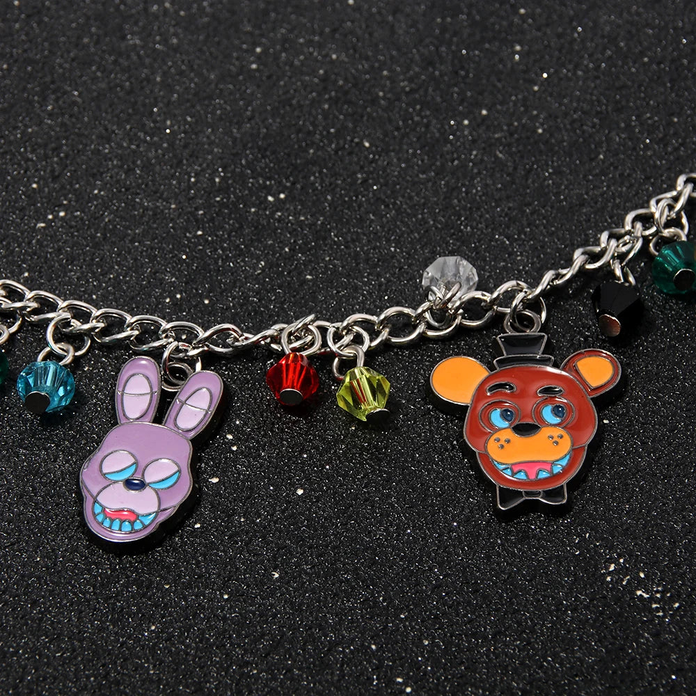 FNAF (Five Nights at Freddies) Charm Bracelet Sfd4a68cdad634ba4aab54ac3b6d371a9S
