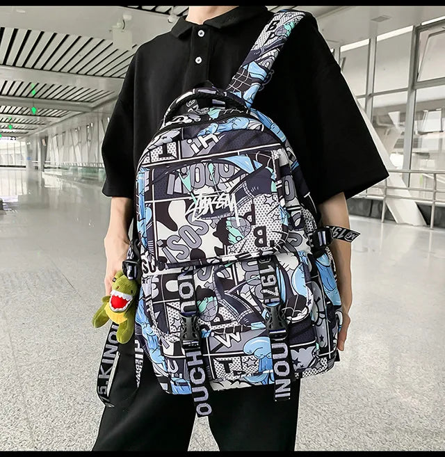 One Piece Themed Graphic Backpack