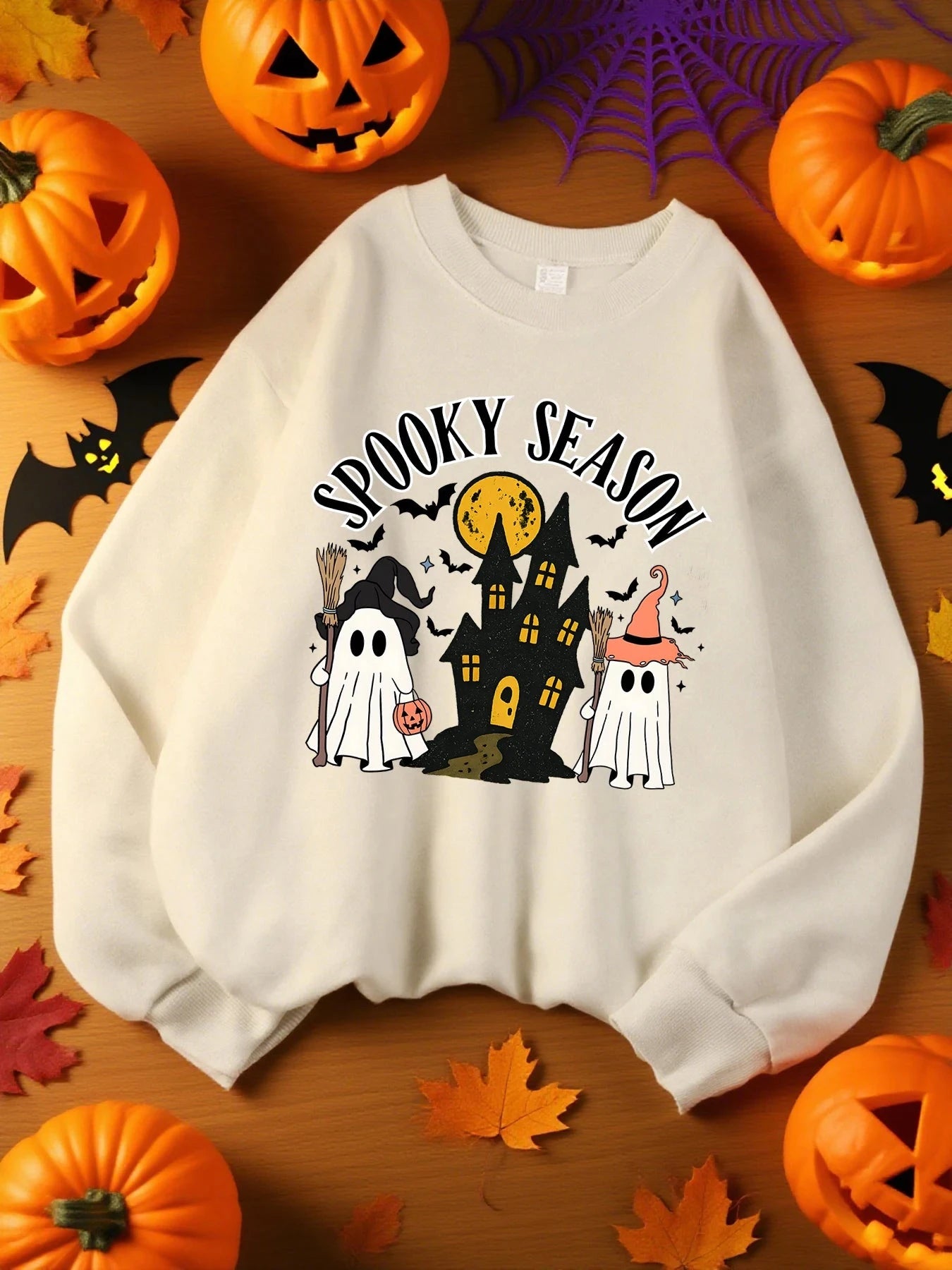 Spooky Season Autumn Sweatshirt - The Pink Controller 