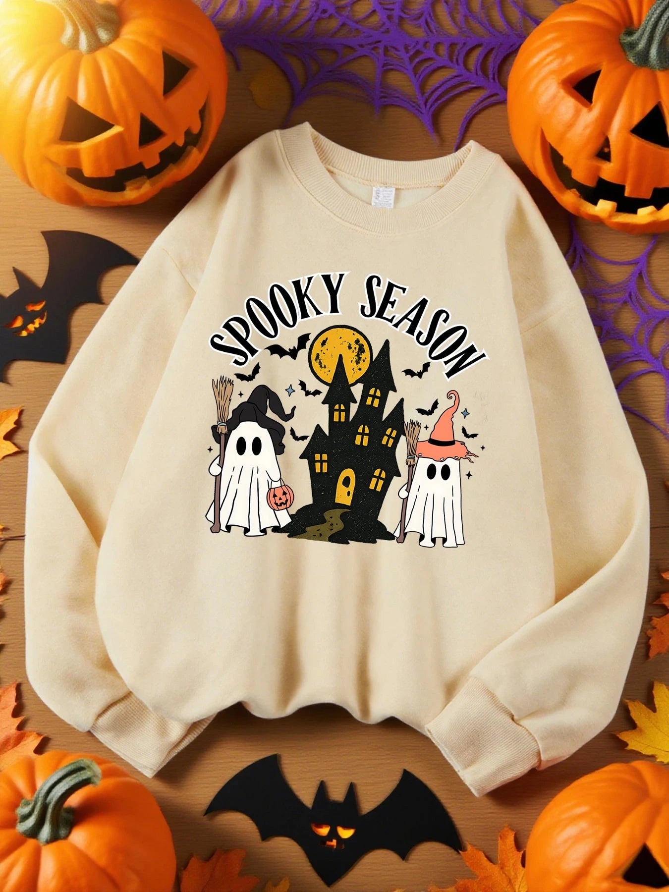 Spooky Season Autumn Sweatshirt - The Pink Controller 