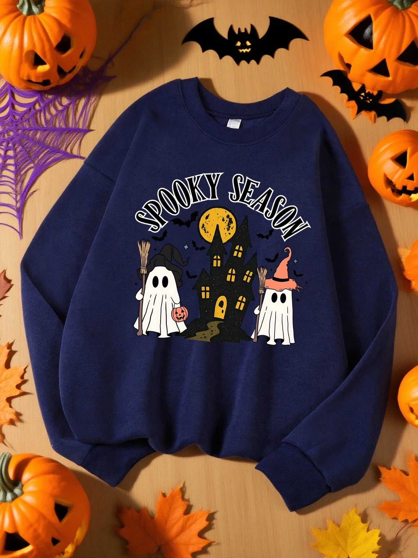 Spooky Season Autumn Sweatshirt - The Pink Controller 