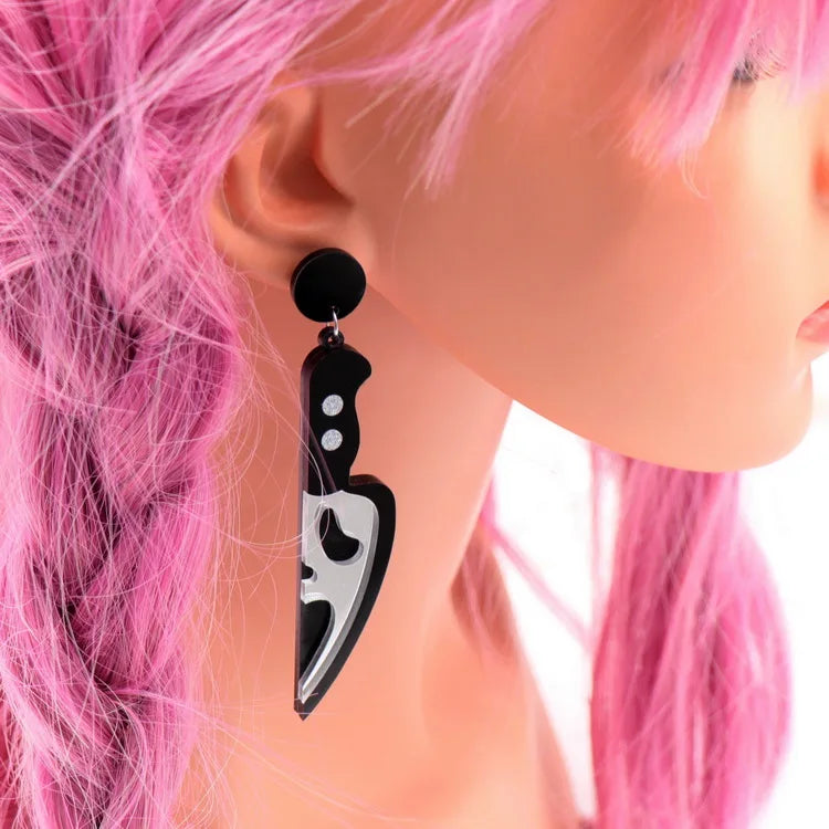 Spooky Season Ghost Face Earrings