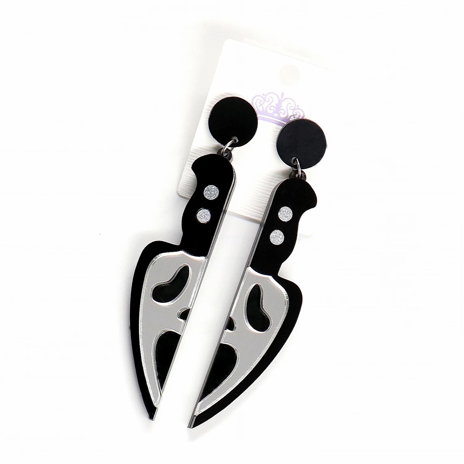 Spooky Season Ghost Face Earrings