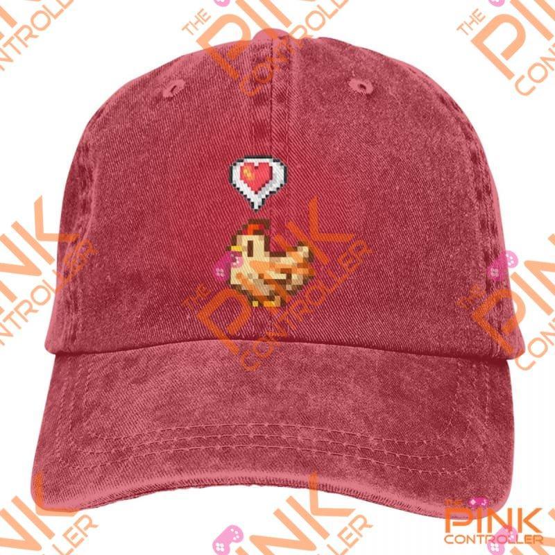 Stardew Valley Chicken Cap - The Pink Controller 
