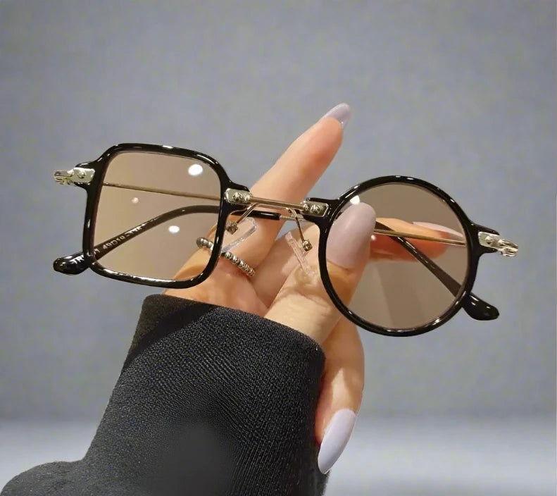 Steampunk Square/Round Anti-UV Sun glasses - The Pink Controller 