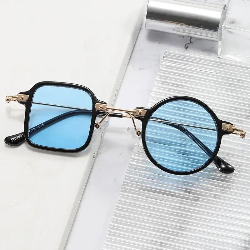 Steampunk Square/Round Anti-UV Sun glasses - The Pink Controller 