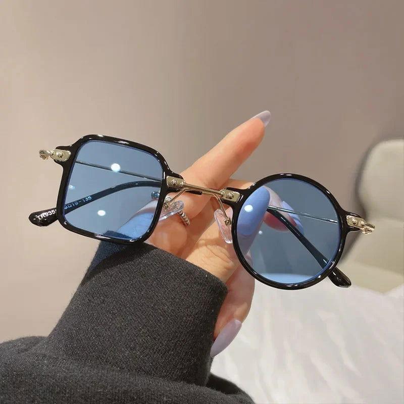 Steampunk Square/Round Anti-UV Sun glasses - The Pink Controller 