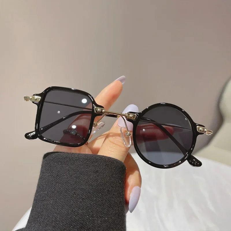 Steampunk Square/Round Anti-UV Sun glasses - The Pink Controller 