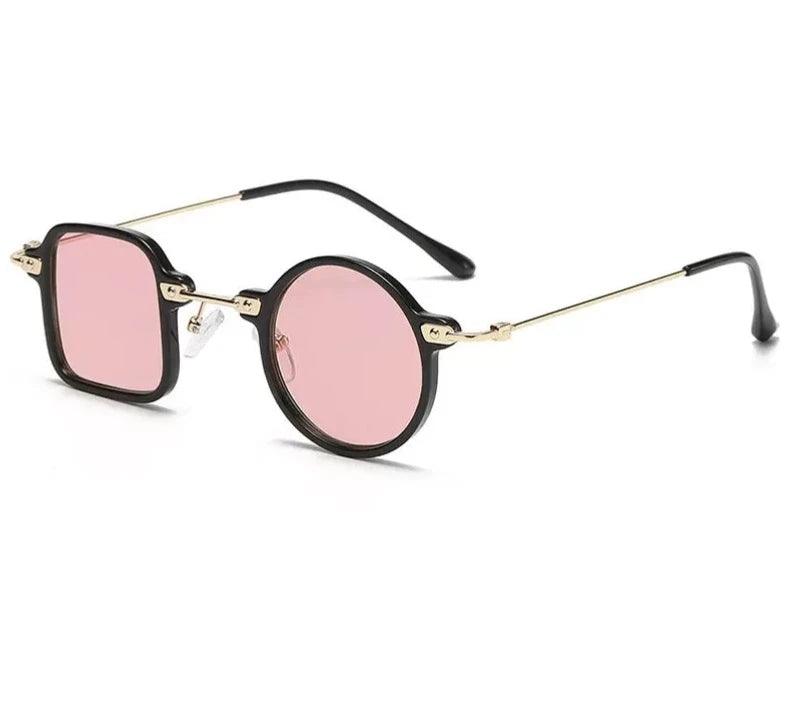 Steampunk Square/Round Anti-UV Sun glasses - The Pink Controller 