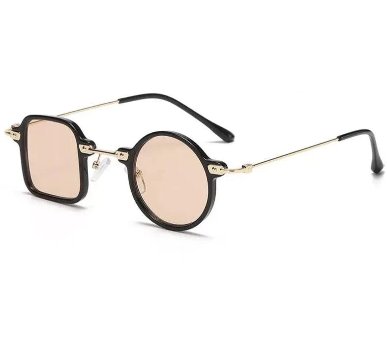 Steampunk Square/Round Anti-UV Sun glasses - The Pink Controller 