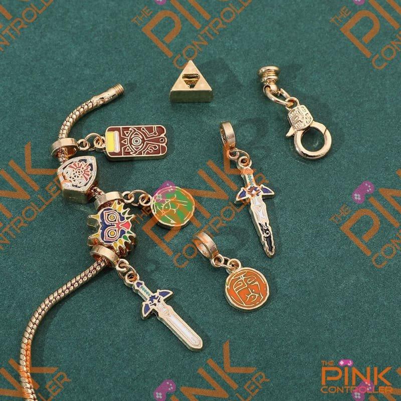 The Legend of Zelda Charms Bracelet - The Pink Controller 