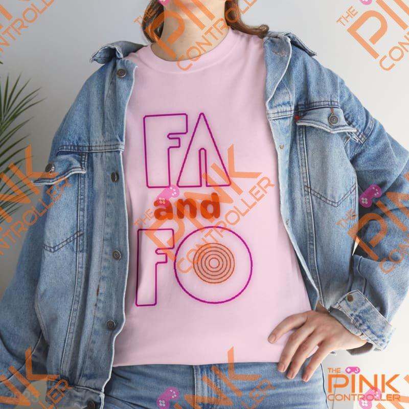 FA and FO Cotton Tee - Light Pink / S - T-Shirt