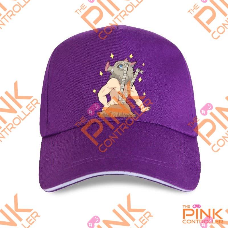 Inosuke Demon Slayer Cap - P-Purple - Hat