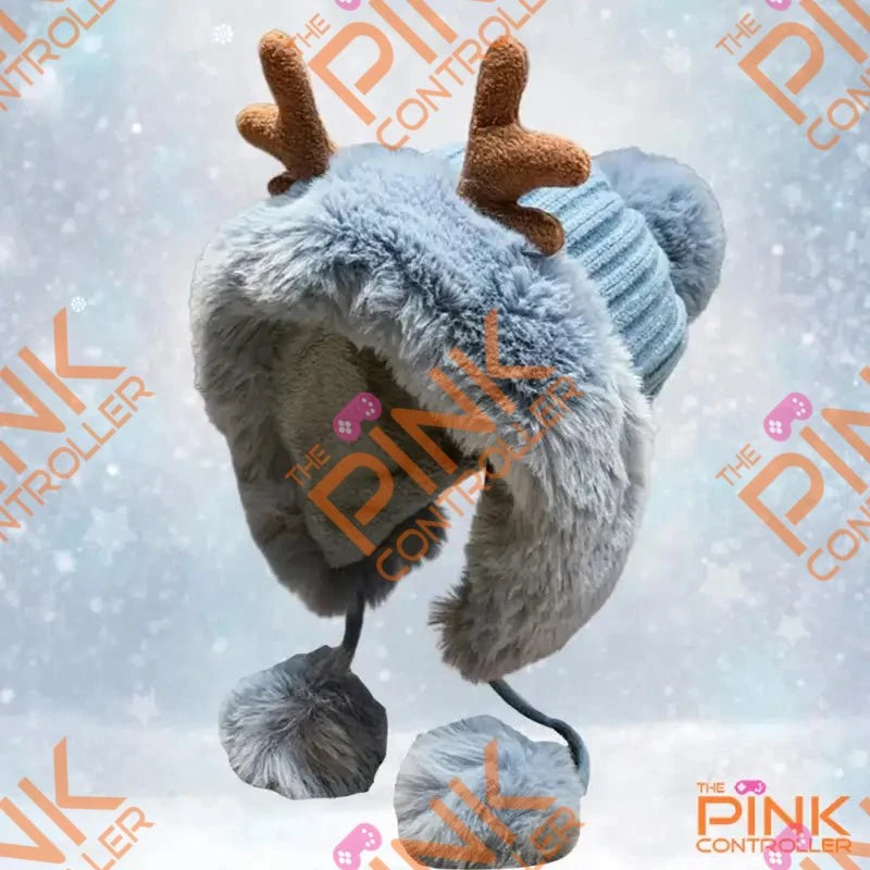 Reindeer Antlers Winter Hat - Hat