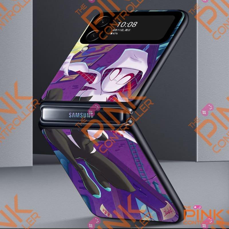 Spider Gwen Purple Phone Case For Samsung Galaxy