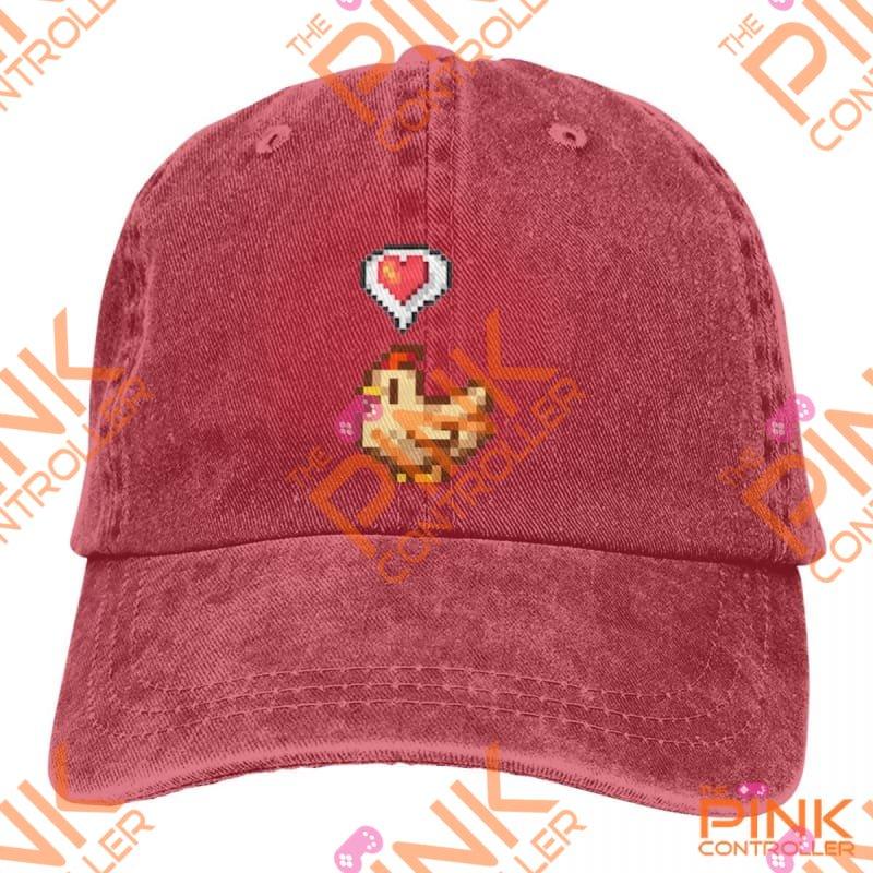 Stardew Valley Chicken Cap - Red / One Size - Hat
