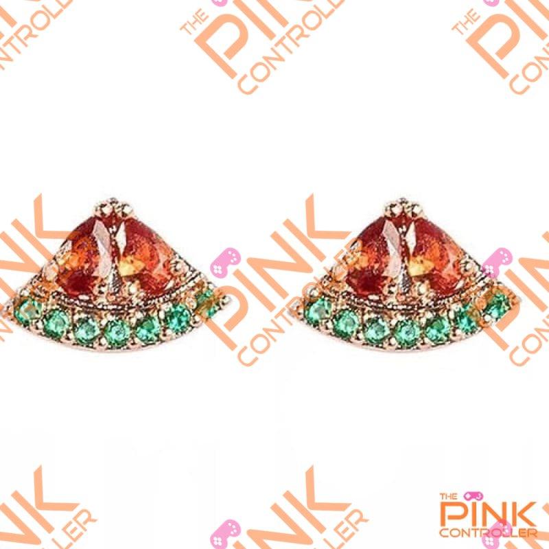 Studded Jeweled Fruit Earrings - F0602 - Earrings