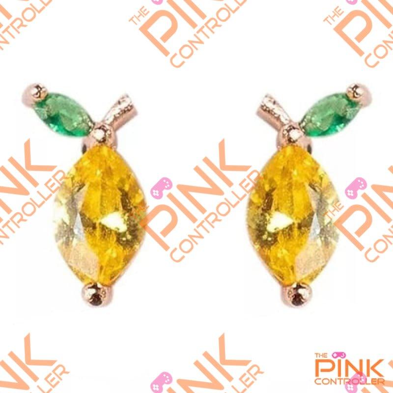Studded Jeweled Fruit Earrings - F0702 - Earrings