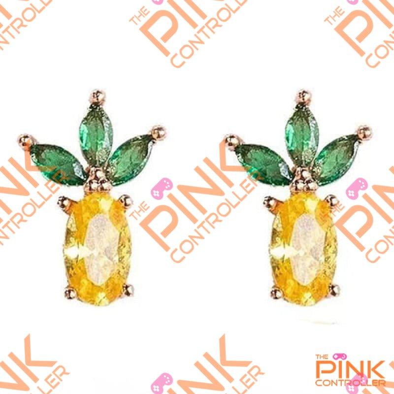 Studded Jeweled Fruit Earrings - F0802 - Earrings