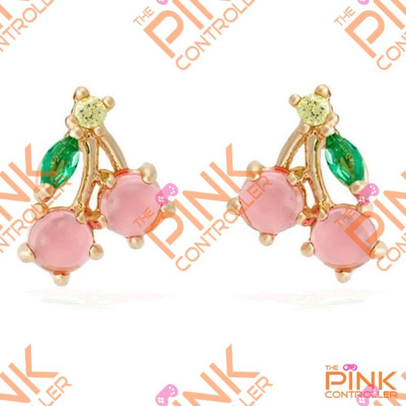 Studded Jeweled Fruit Earrings - F1202 - Earrings