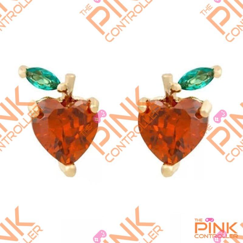 Studded Jeweled Fruit Earrings - F1402 - Earrings