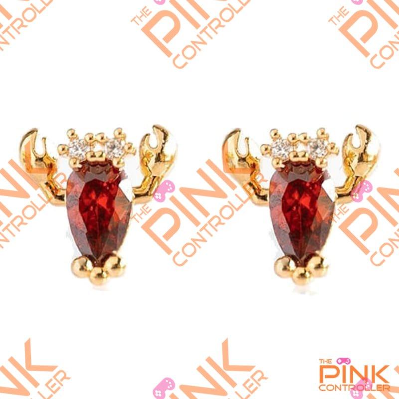 Studded Jeweled Fruit Earrings - H0301 - Earrings