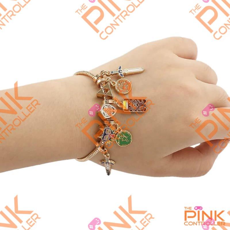 The Legend of Zelda Charms Bracelet - Zelda Bracelet / Usa - Jewelry