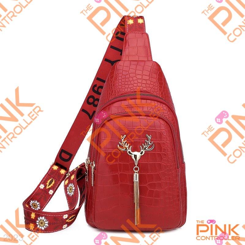 Patronus Shoulder Bag - Red - Handbags and Clutches